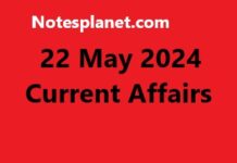 22 May 2024 Current Affairs 22 May 2024 Current Affairs