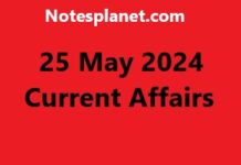 25 May 2024 Current Affairs 25 May 2024 Current Affairs