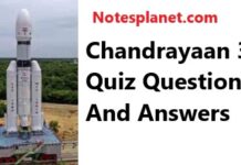 Chandrayaan 3 Quiz Questions And Answers Chandrayaan 3 Quiz Questions And Answers