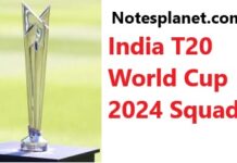 India T20 World Cup 2024 Squad India T20 World Cup 2024 Squad