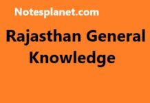 Rajasthan General Knowledge Rajasthan General Knowledge