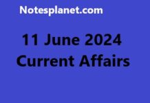 11 June 2024 Current Affairs 11 June 2024 Current Affairs