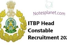 ITBP Head Constable Recruitment 2024 ITBP Head Constable Recruitment 2024