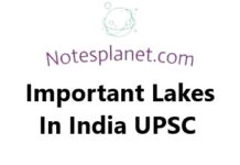 Important Lakes In India UPSC Important Lakes In India UPSC