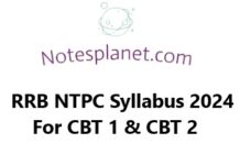 RRB NTPC Syllabus 2024 For CBT 1 & CBT 2 RRB NTPC Syllabus 2024 For CBT 1 & CBT 2