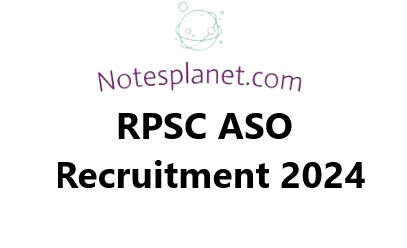 RPSC ASO Recruitment 2024