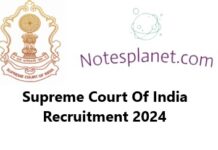 Supreme Court Of India Recruitment 2024 Supreme Court Of India Recruitment 2024