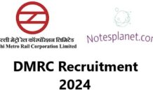 DMRC Recruitment 2024 DMRC Recruitment 2024