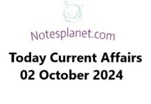 Today Current Affairs 02 October 2024 Today Current Affairs 02 October 2024