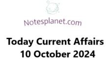 Today Current Affairs 10 October 2024 Today Current Affairs 10 October 2024