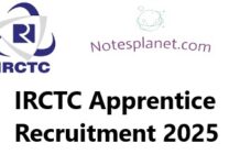 IRCTC Apprentice Recruitment 2025 IRCTC Apprentice Recruitment 2025