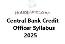 Central Bank Credit Officer Syllabus 2025 Central Bank Credit Officer Syllabus 2025