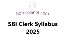 SBI Clerk Syllabus 2025 SBI Clerk Syllabus 2025