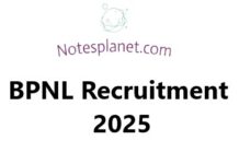 BPNL Recruitment 2025 BPNL Recruitment 2025
