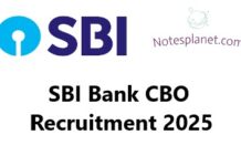 SBI Bank CBO Recruitment 2025 SBI Bank CBO Recruitment 2025
