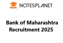 Bank of Maharashtra Recruitment 2025 Bank of Maharashtra Recruitment 2025