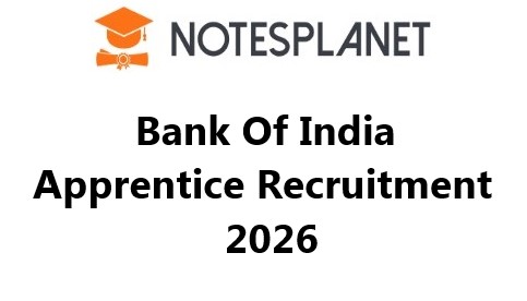 Bank Of India Apprentice Recruitment 2026 Bank Of India Apprentice Recruitment 2026