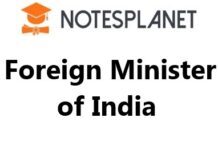 Foreign Minister of India Foreign Minister of India